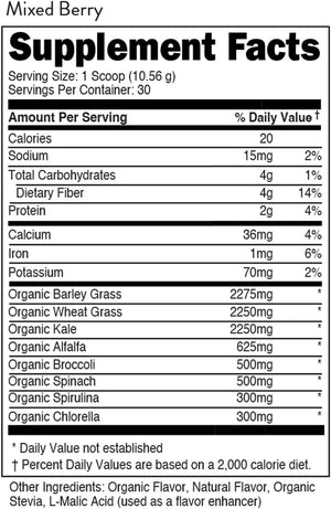 BUCKED UP - Bucked Up Greens Superfood Powder 30 Servicios Mixed Berry 316Gr. - The Red Vitamin MX - Suplementos Alimenticios - {{ shop.shopifyCountryName }}