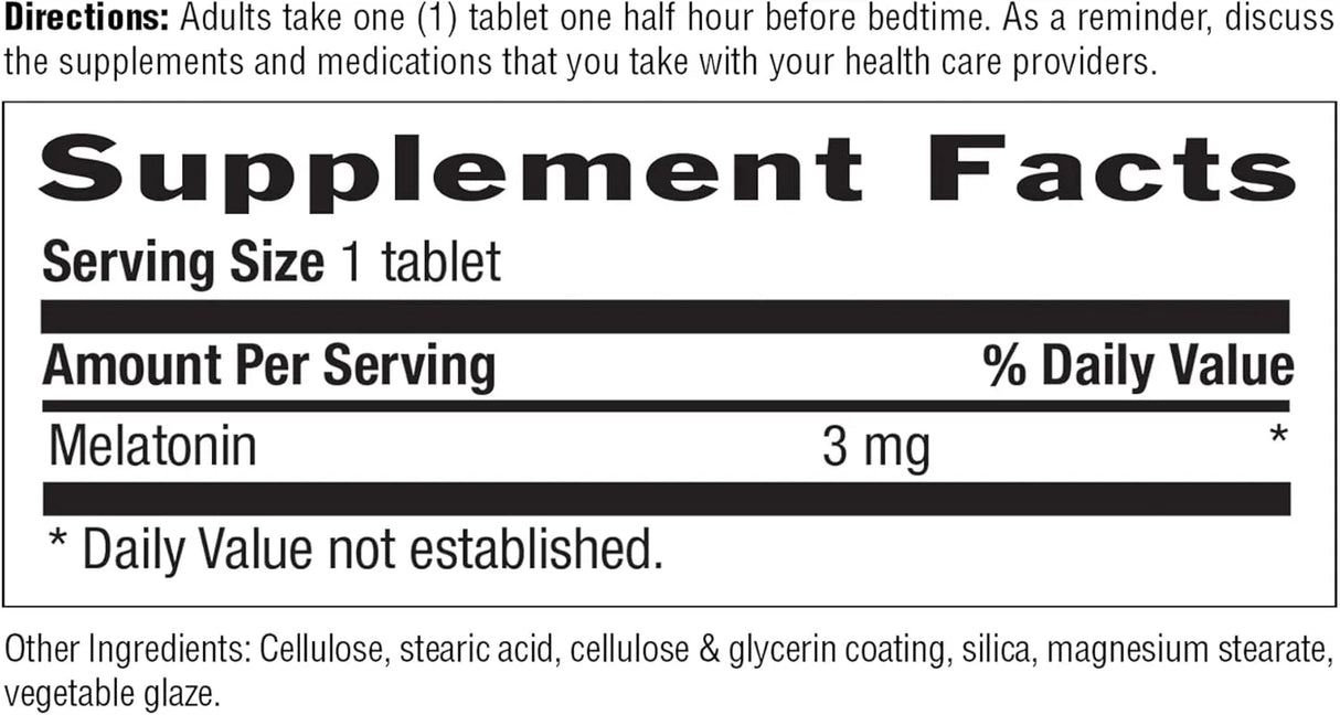 COUNTRY LIFE - Country Life Melatonin Sleep Aid 3Mg. 90 Tabletas - The Red Vitamin MX - Suplementos Alimenticios - {{ shop.shopifyCountryName }}