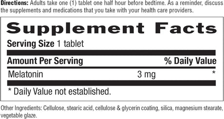 COUNTRY LIFE - Country Life Melatonin Sleep Aid 3Mg. 90 Tabletas - The Red Vitamin MX - Suplementos Alimenticios - {{ shop.shopifyCountryName }}