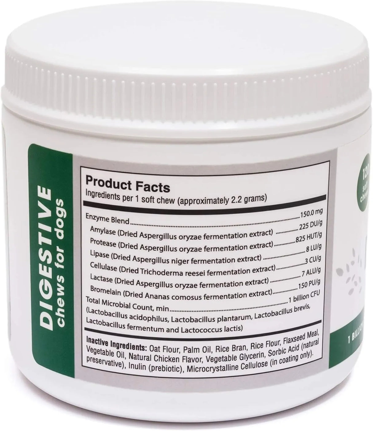 GENUINE NATURALS - Genuine Naturals Digestive Supplement for Dogs Probiotics Chews 120 Masticables - The Red Vitamin MX - Probióticos Para Perros - {{ shop.shopifyCountryName }}
