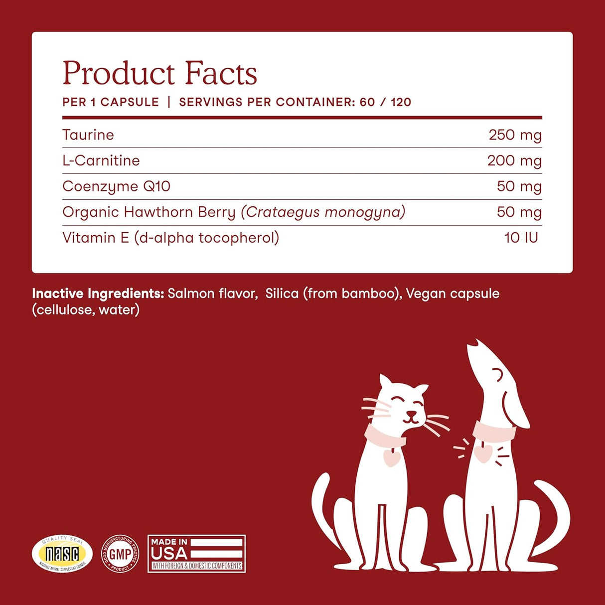 Fera Pets Cardiac Supplement for Dogs & Cats 60 Capsulas