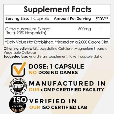 NOOTROPICS DEPOT - Nootropics Depot Hesperidin 500Mg. 180 Capsulas - The Red Vitamin MX - Suplementos Alimenticios - {{ shop.shopifyCountryName }}