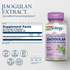 SOLARAY - SOLARAY Jiaogulan Root 60 Capsulas - The Red Vitamin MX - Suplementos Alimenticios - {{ shop.shopifyCountryName }}