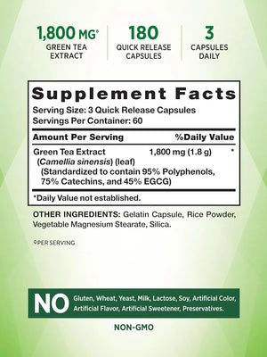 NATURE'S TRUTH - Nature's Truth Green Tea Extract 1800Mg. 180 Capsulas - The Red Vitamin MX - Suplementos Alimenticios - {{ shop.shopifyCountryName }}