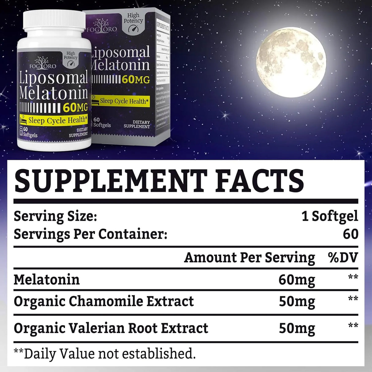 FOGORO - Fogoro Melatonin 60Mg. 60 Capsulas Blandas - The Red Vitamin MX - Suplementos Alimenticios - {{ shop.shopifyCountryName }}