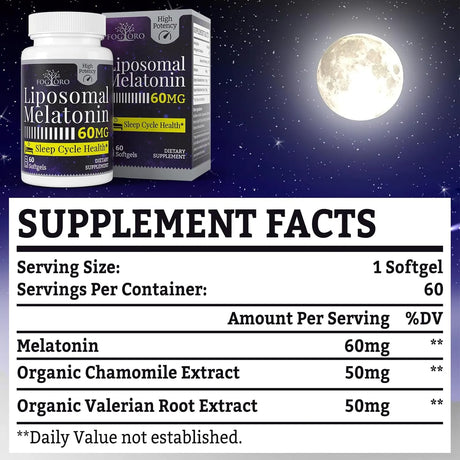 FOGORO - Fogoro Melatonin 60Mg. 60 Capsulas Blandas - The Red Vitamin MX - Suplementos Alimenticios - {{ shop.shopifyCountryName }}
