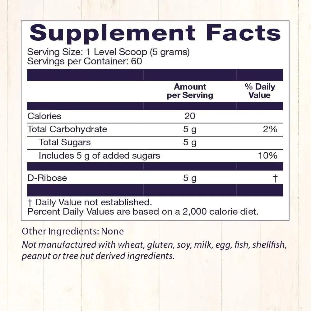 HEALTHY ORIGINS - Healthy Origins D-Ribose Powder 300Gr. - The Red Vitamin MX - Suplementos Alimenticios - {{ shop.shopifyCountryName }}