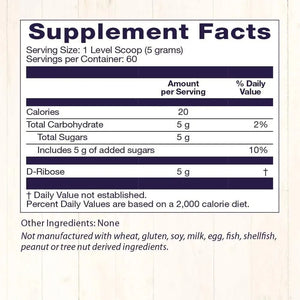 HEALTHY ORIGINS - Healthy Origins D-Ribose Powder 300Gr. - The Red Vitamin MX - Suplementos Alimenticios - {{ shop.shopifyCountryName }}