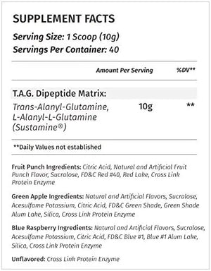 METABOLIC NUTRITION - Metabolic Nutrition TAG Trans Alanyl Glutamine 40 Servicios 400Gr. Fruit Punch - The Red Vitamin MX - Suplementos Alimenticios - {{ shop.shopifyCountryName }}
