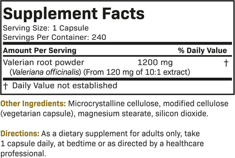 FUTUREBIOTICS - Futurebiotics Valerian Root 1200Mg. 240 Capsulas - The Red Vitamin MX - Suplementos Alimenticios - {{ shop.shopifyCountryName }}