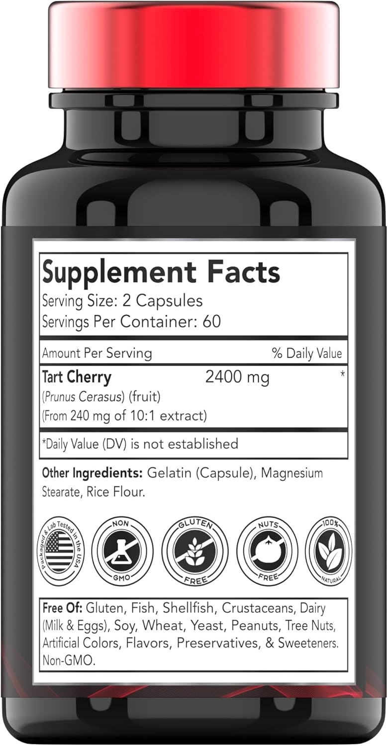 tnvitamins Tart Cherry 2400Mg. 120 Capsulas