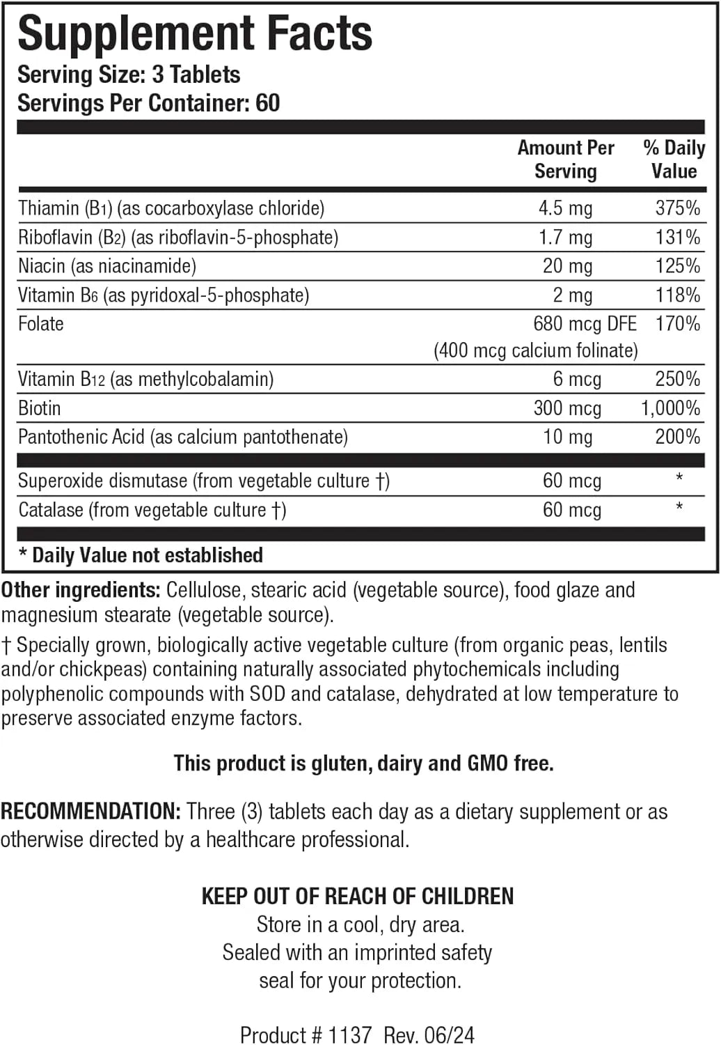 BIOTICS RESEARCH - Biotics Research Bio3B G Vitamin B Complex 180 Tabletas - The Red Vitamin MX - Suplementos Alimenticios - {{ shop.shopifyCountryName }}