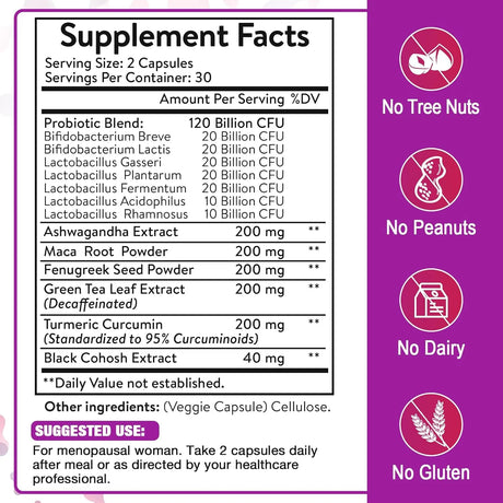 ZWLLOOD - Zwllood Menopause Probiotics 60 Capsulas - The Red Vitamin MX - Suplementos Alimenticios - {{ shop.shopifyCountryName }}