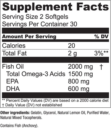 ESSENTIAL ELEMENTS - Essential Elements Omega-3 Fish Oil with EPA & DHA 60 Capsulas Blandas 2 Pack - The Red Vitamin MX - Suplementos Alimenticios - {{ shop.shopifyCountryName }}