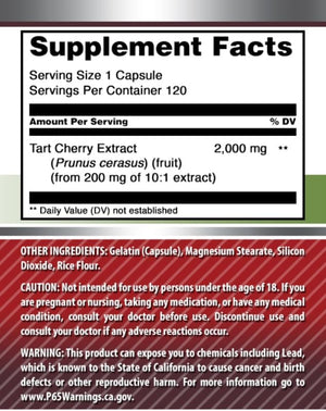 Amazing Formulas Tart Cherry 2000Mg. 120 Capsulas