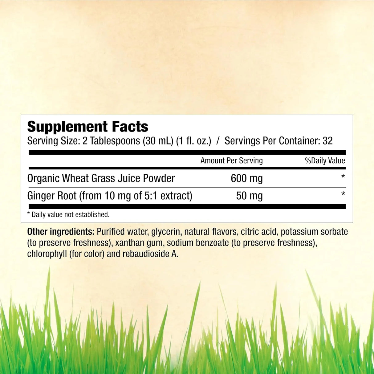 GARDEN GREENS - Garden Greens Wheat Grass Liquid with Real Ginger Extract 32 Servicios 946Ml. - The Red Vitamin MX - Suplementos Alimenticios - {{ shop.shopifyCountryName }}
