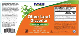 NOW SUPPLEMENTS - NOW Foods Supplements Olive Leaf Glycerite Liquid 2 Fl.Oz. - The Red Vitamin MX - Suplementos Alimenticios - {{ shop.shopifyCountryName }}