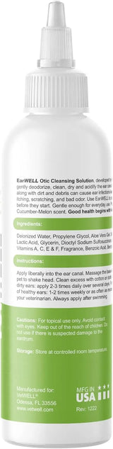 VETWELL - VetWELL Ear Cleaner for Dogs and Cats Cucumber Melon 8 Fl.Oz. - The Red Vitamin MX - Cuidado Del Oído De Perros - {{ shop.shopifyCountryName }}
