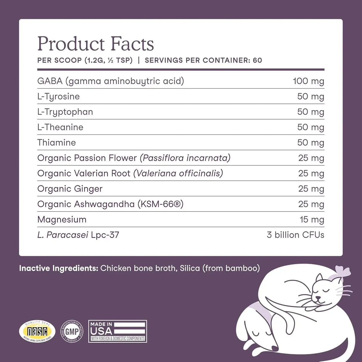 FERA PETS - Fera Pet Organics Calming Supplement for Dogs 60 Servicios - The Red Vitamin MX - Relajantes Para Perros - {{ shop.shopifyCountryName }}