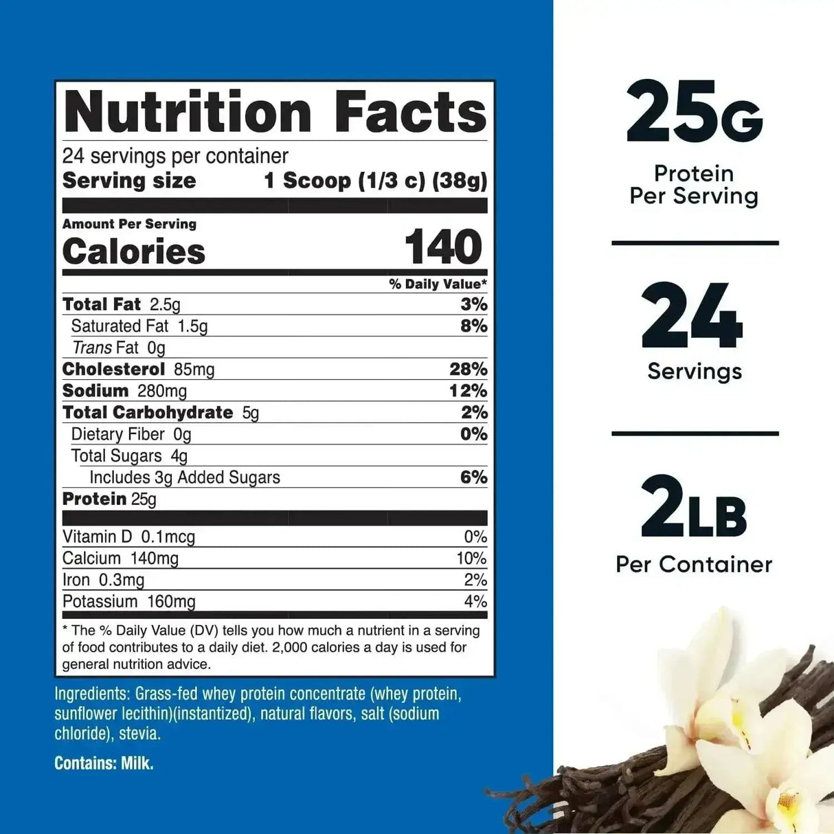 NUTRICOST - Nutricost Grass-Fed Whey Protein Concentrate 24 Servicios Vanilla 907Gr. - The Red Vitamin MX - Suplementos Alimenticios - {{ shop.shopifyCountryName }}