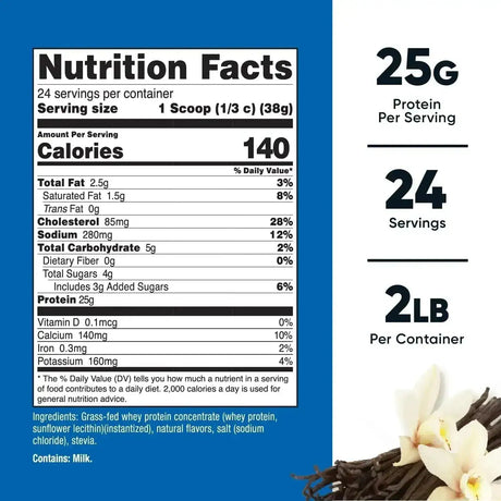 NUTRICOST - Nutricost Grass-Fed Whey Protein Concentrate 24 Servicios Vanilla 907Gr. - The Red Vitamin MX - Suplementos Alimenticios - {{ shop.shopifyCountryName }}