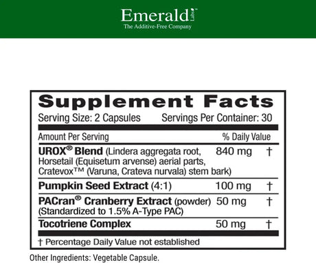 EMERALD LABS - EMERALD LABS Bladder Health 60 Capsulas - The Red Vitamin MX - Suplementos Alimenticios - {{ shop.shopifyCountryName }}