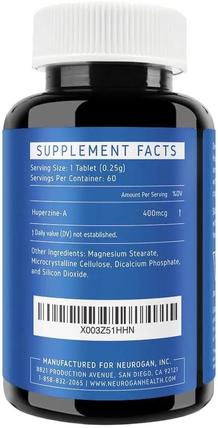 NEUROGAN HEALTH - Neurogan Huperzine A 400mcg 60 Tabletas - The Red Vitamin MX - Suplementos Alimenticios - {{ shop.shopifyCountryName }}