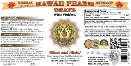 HAWAIIPHARM - Hawaii Pharm Grape Liquid Extract 2 Fl.Oz. - The Red Vitamin MX - Suplementos Alimenticios - {{ shop.shopifyCountryName }}