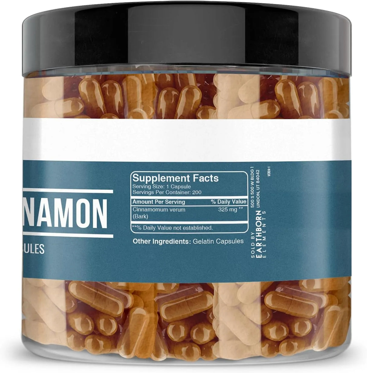 EARTHBORN ELEMENTS - Earthborn Elements Ceylon Cinnamon 200 Capsulas - The Red Vitamin MX - Suplementos Alimenticios - {{ shop.shopifyCountryName }}