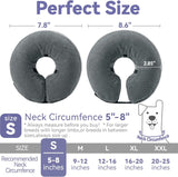 Loflaze Soft Inflatable Dog Cone Collar GREY SMALL