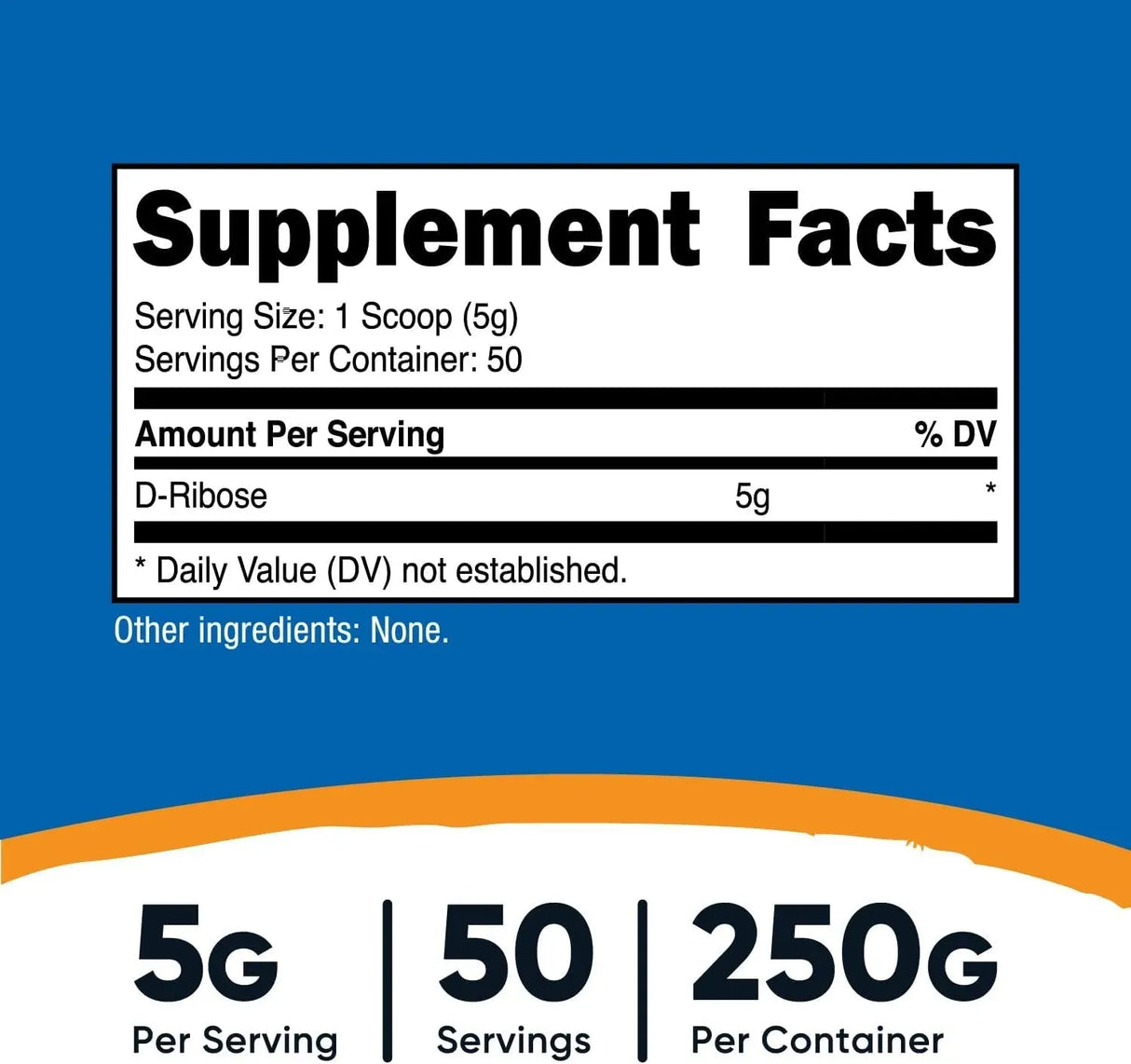 NUTRICOST - Nutricost D-Ribose Powder 250Gr. - The Red Vitamin MX - Suplementos Alimenticios - {{ shop.shopifyCountryName }}