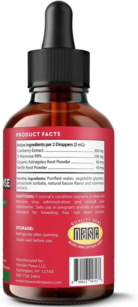WONDER PAWS - WONDER PAWS Premium Kidney Support for Dogs 2 Fl.Oz. - The Red Vitamin MX - Salud De Tracto Urinario Para Perros - {{ shop.shopifyCountryName }}