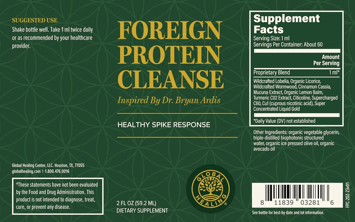 GLOBAL HEALING CENTER - Global Healing Center Foreign Protein Cleanse 2 Fl.Oz. - The Red Vitamin MX - Suplementos Alimenticios - {{ shop.shopifyCountryName }}
