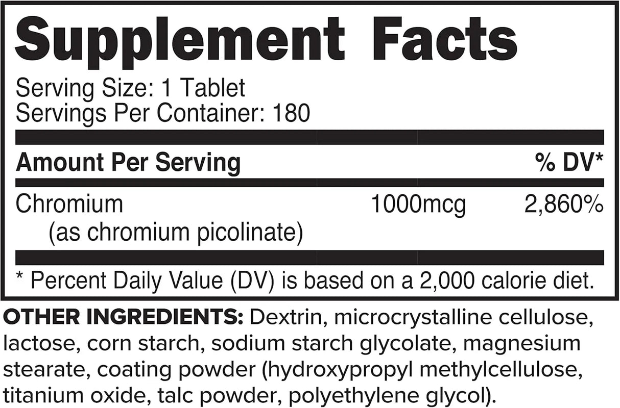 PRIMAFORCE - PrimaForce Chromium Picolinate 1000mcg 180 Tabletas - The Red Vitamin MX - Suplementos Alimenticios - {{ shop.shopifyCountryName }}