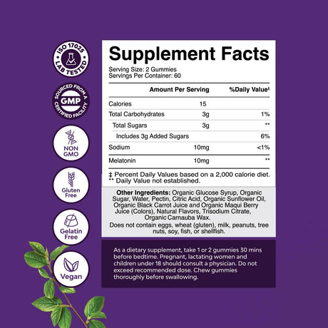 NATURES CRAFT - Natures Craft Organic Melatonin Gummies 10Mg. 120 Gomitas - The Red Vitamin MX - Suplementos Alimenticios - {{ shop.shopifyCountryName }}