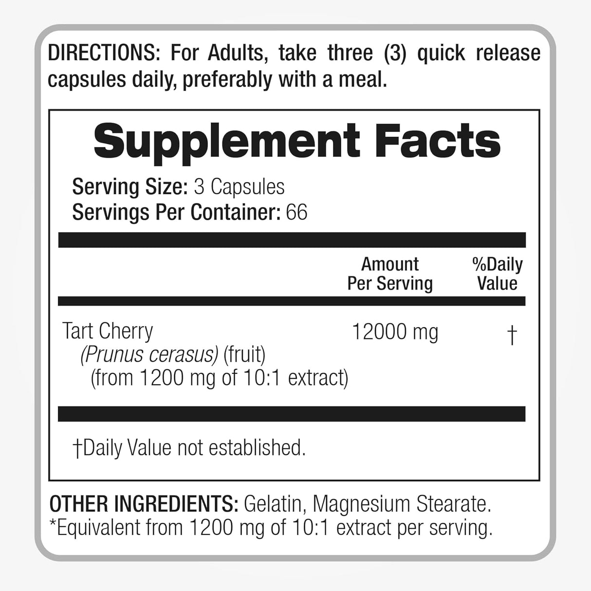 FITO MEDIC'S Lab Tart Cherry 12,000Mg. 200 Capsulas