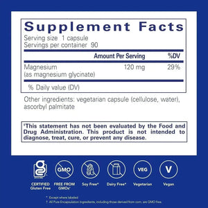 PURE ENCAPSULATIONS - Pure Encapsulations Magnesium Glycinate 90 Capsulas - The Red Vitamin MX - Suplementos Alimenticios - {{ shop.shopifyCountryName }}