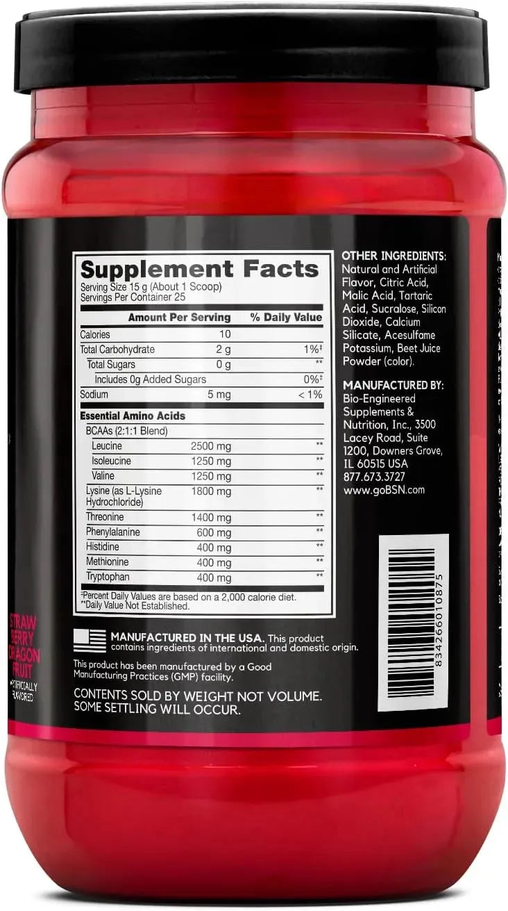 BSN - BSN Amino X EAAs 25 Servicios Strawberry Dragonfruit 375Gr. - The Red Vitamin MX - Suplementos Alimenticios - {{ shop.shopifyCountryName }}