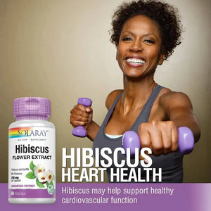 SOLARAY - Solaray Hibiscus Flower Extract 60 Capsulas - The Red Vitamin MX - Suplementos Alimenticios - {{ shop.shopifyCountryName }}