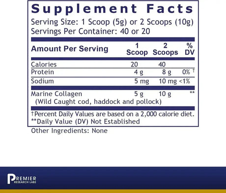 PREMIER RESEARCH LABS - Premier Research Labs Marine Collagen 200Gr. - The Red Vitamin MX - Suplementos Alimenticios - {{ shop.shopifyCountryName }}