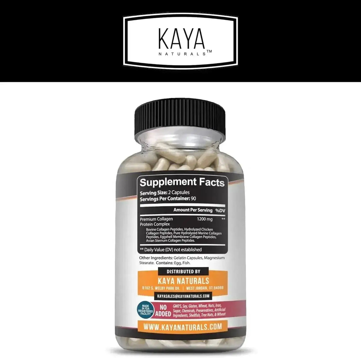 KAYA NATURALS - Kaya Naturals Multi Collagen Peptides Complex 180 Capsulas - The Red Vitamin MX - Suplementos Alimenticios - {{ shop.shopifyCountryName }}