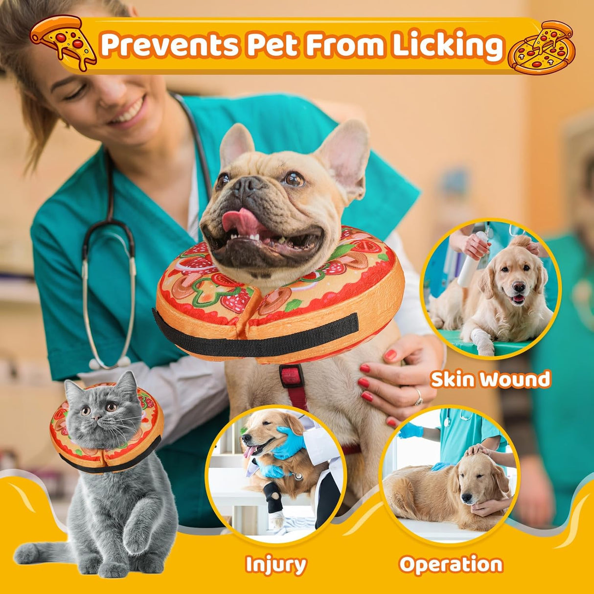 Grand Line Pizza Inflatable Collar MEDIUM