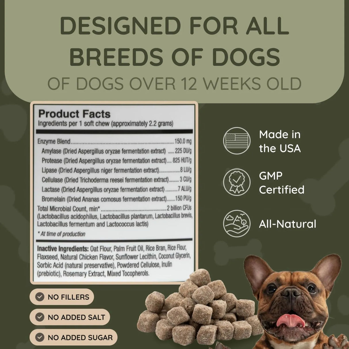 ASHER HOUSE WELLNESS - ASHER HOUSE WELLNESS Probiotics Digestive Chew for Dogs 120 Masticables - The Red Vitamin MX - Probióticos Para Perros - {{ shop.shopifyCountryName }}