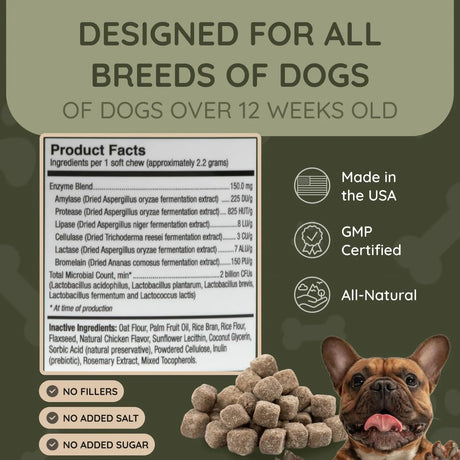 ASHER HOUSE WELLNESS - ASHER HOUSE WELLNESS Probiotics Digestive Chew for Dogs 120 Masticables - The Red Vitamin MX - Probióticos Para Perros - {{ shop.shopifyCountryName }}