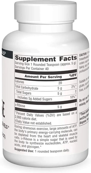 SOURCE NATURALS - Source Naturals D-Ribose Powder 200Gr. - The Red Vitamin MX - Suplementos Alimenticios - {{ shop.shopifyCountryName }}