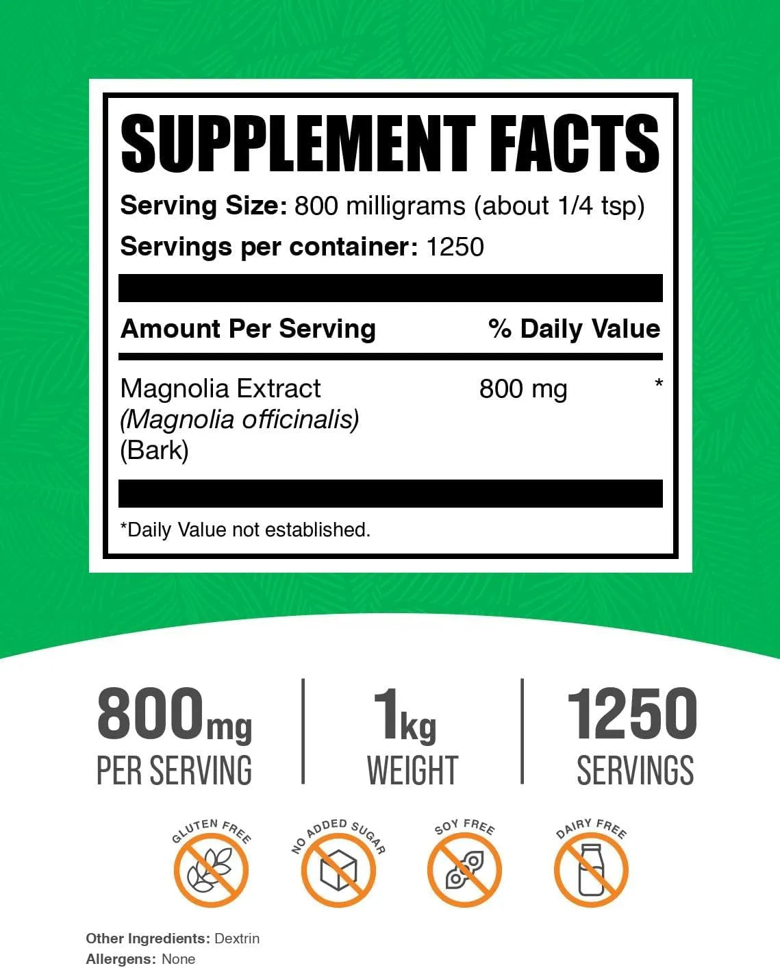 BULK SUPPLEMENTS - Bulk Supplements Magnolia Bark Extract Powder 1 Kg. - The Red Vitamin MX - Suplementos Alimenticios - {{ shop.shopifyCountryName }}