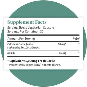 PATTERN WELLNESS - Pattern Wellness Odorless Organic Garlic 1000Mg. 30 Capsulas 2 Pack - The Red Vitamin MX - Suplementos Alimenticios - {{ shop.shopifyCountryName }}