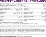 NaturVet VitaPet Senior Daily Vitamins for Cats 60 Masticables