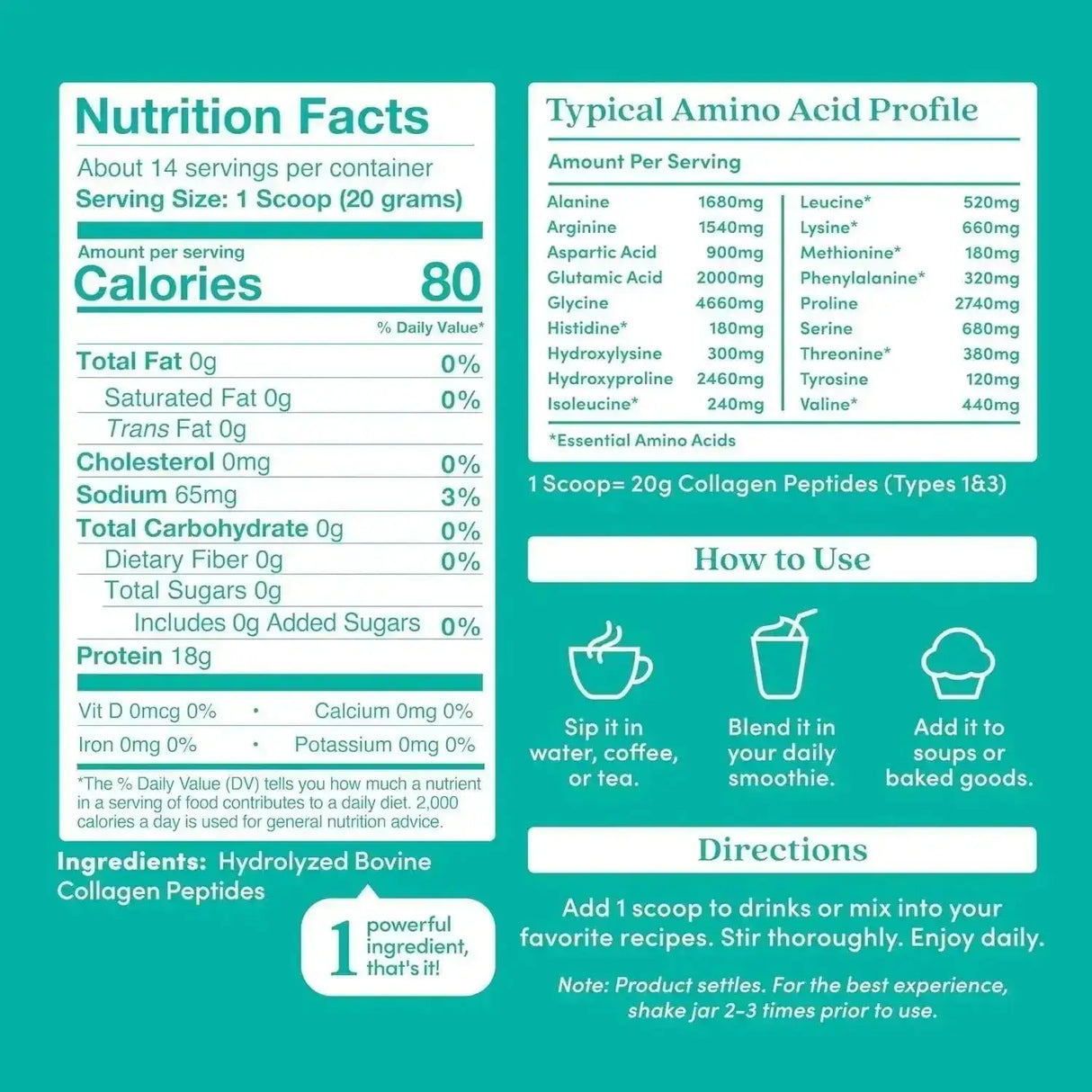 FURTHER FOOD - Further Food Unflavored Collagen Peptides Powder 280Gr. - The Red Vitamin MX - Suplementos Alimenticios - {{ shop.shopifyCountryName }}