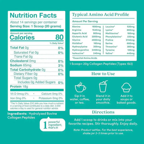 FURTHER FOOD - Further Food Unflavored Collagen Peptides Powder 280Gr. - The Red Vitamin MX - Suplementos Alimenticios - {{ shop.shopifyCountryName }}